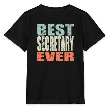 Best Secretary ever Secretary Gift - Stanley/Stella MINI CREATOR Kids’ T-Shirt - black - Front - Mikhail (115cm)