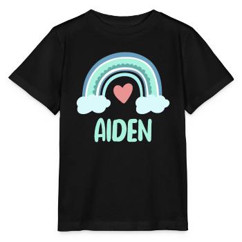 Aiden Nom Rainbow Baby - T-shirt bio MINI CREATOR Stanley/Stella Enfant - noir - Devant - Mikhail (115cm)