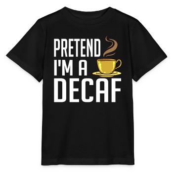 Decaffeinated Coffee Caffeine Caffeine Free - Stanley/Stella MINI CREATOR Kids’ T-Shirt - black - Front - Mikhail (115cm)