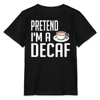 Decaffeinated Coffee Caffeine Caffeine Free - Stanley/Stella MINI CREATOR Kids’ T-Shirt - black - Front - Mikhail (115cm)