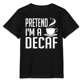 Decaffeinated Coffee Caffeine Decaffeinated - Stanley/Stella MINI CREATOR Kids’ T-Shirt - black - Front - Mikhail (115cm)