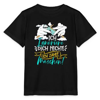 Häkeln - Stanley/Stella Kinder T-Shirt MINI CREATOR  - Schwarz - Vorne - Mikhail (115cm)