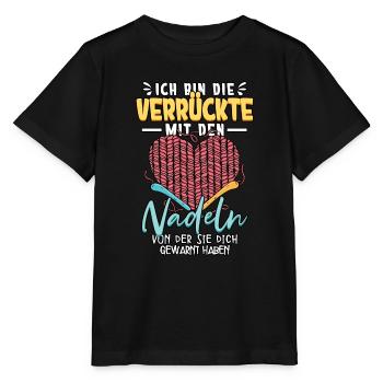 Häkeln - Stanley/Stella Kinder T-Shirt MINI CREATOR  - Schwarz - Vorne - Mikhail (115cm)