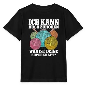 Häkeln - Stanley/Stella Kinder T-Shirt MINI CREATOR  - Schwarz - Vorne - Mikhail (115cm)