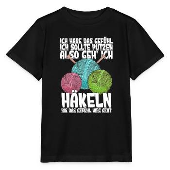 Häkeln - Stanley/Stella Kinder T-Shirt MINI CREATOR  - Schwarz - Vorne - Mikhail (115cm)