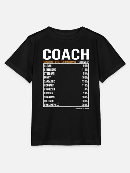 Coach Trainer tageswerte Lustiges Trainer - Stanley/Stella Kinder T-Shirt MINI CREATOR - Schwarz