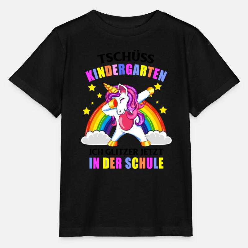 Tschüss Kindergarten Ich Glitzer in der Schule - Stanley/Stella Kinder T-Shirt MINI CREATOR - Schwarz
