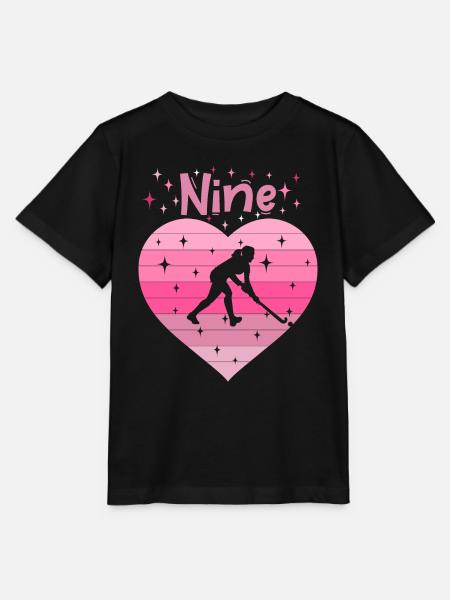 Hockeyspielerin 9. Geburtstag - Stanley/Stella Kinder T-Shirt MINI CREATOR  - Schwarz