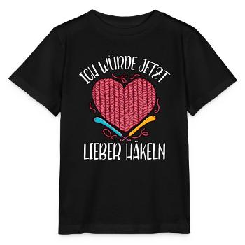Häkeln - Stanley/Stella Kinder T-Shirt MINI CREATOR  - Schwarz - Vorne - Mikhail (115cm)