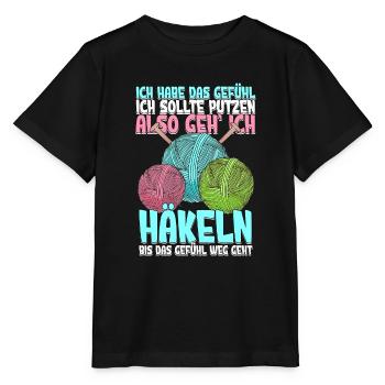 Häkeln - Stanley/Stella Kinder T-Shirt MINI CREATOR  - Schwarz - Vorne - Mikhail (115cm)