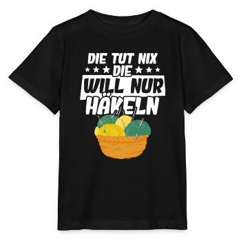 Häkeln - Stanley/Stella Kinder T-Shirt MINI CREATOR  - Schwarz - Vorne - Mikhail (115cm)