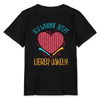 Häkeln - Stanley/Stella Kinder T-Shirt MINI CREATOR  - Schwarz - Vorne - Mikhail (115cm)
