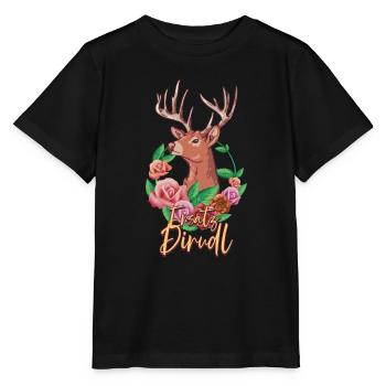 Ersatz Dirndl - Stanley/Stella Kinder T-Shirt MINI CREATOR  - Schwarz - Vorne - Mikhail (115cm)