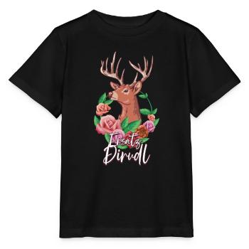 Remplacement Dirndl - T-shirt bio MINI CREATOR Stanley/Stella Enfant - noir - Devant - Mikhail (115cm)