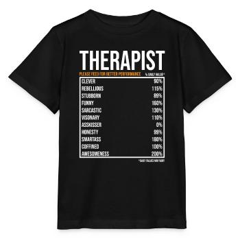 Therapist daily values - Stanley/Stella MINI CREATOR Kids’ T-Shirt - black - Front - Mikhail (115cm)