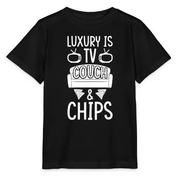 Jetons de canapé TV - T-shirt bio MINI CREATOR Stanley/Stella Enfant - noir - Devant - Mikhail (115cm)