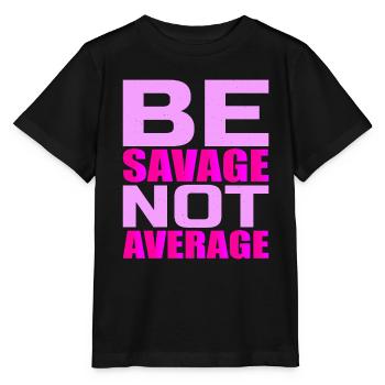 Soyez sauvage pas moyen 4 - T-shirt bio MINI CREATOR Stanley/Stella Enfant - noir - Devant - Mikhail (115cm)