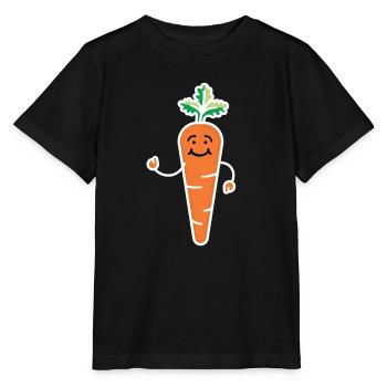 Carotte Homme Carotte Carottes Légumes - T-shirt bio MINI CREATOR Stanley/Stella Enfant - noir - Devant - Mikhail (115cm)