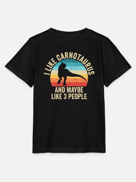 Ich mag Les Carnotaure Geschenk Humor Dinosaurier - Stanley/Stella Kinder T-Shirt MINI CREATOR - Schwarz
