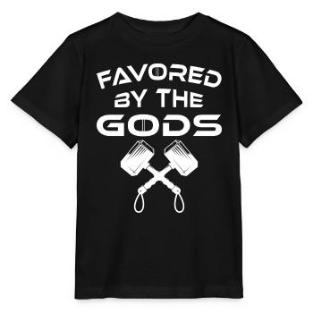Favorite of the Gods - favored by the gods - Stanley/Stella MINI CREATOR Kids’ T-Shirt - black - Front - Mikhail (115cm)