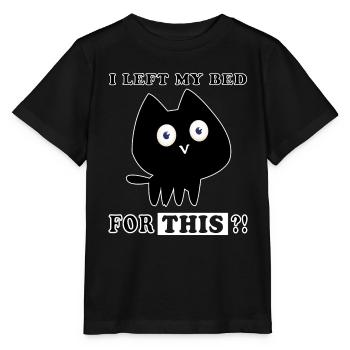 C’est pourquoi j’ai quitté mon LIT? - T-shirt bio MINI CREATOR Stanley/Stella Enfant - noir - Devant - Mikhail (115cm)