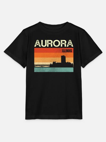 Aurora Illinois - Stanley/Stella Kinder T-Shirt MINI CREATOR  - Schwarz