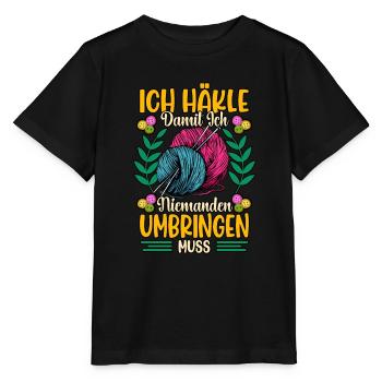 Häkeln - Stanley/Stella Kinder T-Shirt MINI CREATOR  - Schwarz - Vorne - Mikhail (115cm)