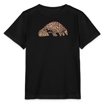 Schuppentier Pangolin Schuppen bedrohtes Tier - Stanley/Stella Kinder T-Shirt MINI CREATOR  - Schwarz - Vorne - Mikhail (115cm)