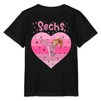 6. Geburtstag Tochter Mädchen Kampfsport Judo - Stanley/Stella Kinder T-Shirt MINI CREATOR  - Schwarz - Vorne - Mikhail (115cm)