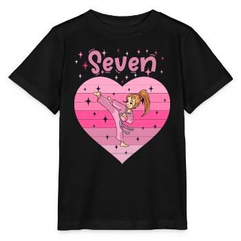7. Geburtstag Tochter Mädchen Kampfsport Judo - Stanley/Stella Kinder T-Shirt MINI CREATOR  - Schwarz - Vorne - Mikhail (115cm)