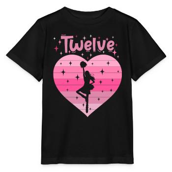 12. Geburtstag Tochter Mädchen Cheerleader - Stanley/Stella Kinder T-Shirt MINI CREATOR  - Schwarz - Vorne - Mikhail (115cm)