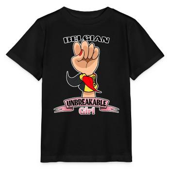 Belgian Girl Unbreakable I Belgian Heritage I - Stanley/Stella Kinder T-Shirt MINI CREATOR  - Schwarz - Vorne - Mikhail (115cm)