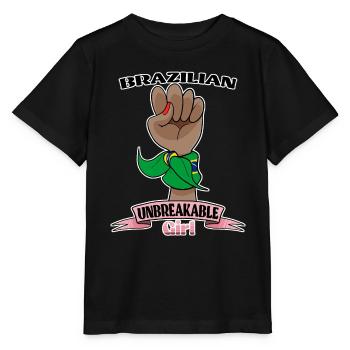 Fille brésilienne incassable I Héritage brésilien - T-shirt bio MINI CREATOR Stanley/Stella Enfant - noir - Devant - Mikhail (115cm)