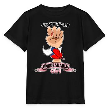 Czech Girl Unbreakable I Czech Heritage Czech - Stanley/Stella MINI CREATOR Kids’ T-Shirt - black - Front - Mikhail (115cm)
