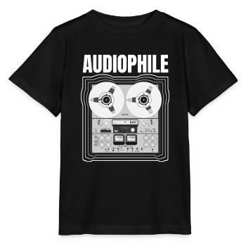 Audiophile Tape Recorder Tonbandgerät - Stanley/Stella MINI CREATOR Kids’ T-Shirt - black - Front - Mikhail (115cm)