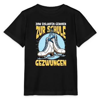 Eislaufen - Stanley/Stella Kinder T-Shirt MINI CREATOR  - Schwarz - Vorne - Mikhail (115cm)