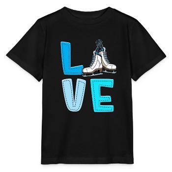 Eislaufen - Stanley/Stella Kinder T-Shirt MINI CREATOR  - Schwarz - Vorne - Mikhail (115cm)