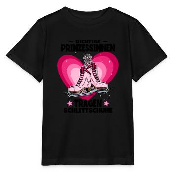 Eislaufen - Stanley/Stella Kinder T-Shirt MINI CREATOR  - Schwarz - Vorne - Mikhail (115cm)