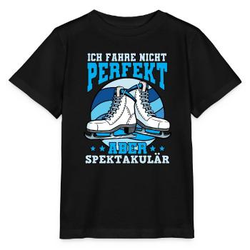 Eislaufen - Stanley/Stella Kinder T-Shirt MINI CREATOR  - Schwarz - Vorne - Mikhail (115cm)