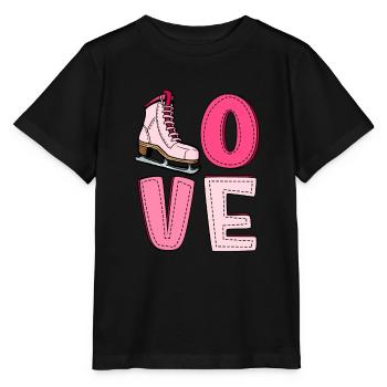 Eislaufen - Stanley/Stella Kinder T-Shirt MINI CREATOR  - Schwarz - Vorne - Mikhail (115cm)