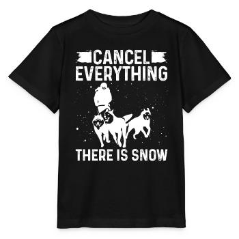 Husky Cancel everything there is Snow Mushing - Stanley/Stella MINI CREATOR Kids’ T-Shirt - black - Front - Mikhail (115cm)