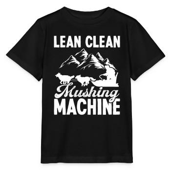 Mushing Machine Alaska Sled Dog Racing Husky - Stanley/Stella MINI CREATOR Kids’ T-Shirt - black - Front - Mikhail (115cm)