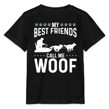 Alaska Mushing Dog Owner Sled Dog Racing Husky - Stanley/Stella MINI CREATOR Kids’ T-Shirt - black - Front - Mikhail (115cm)