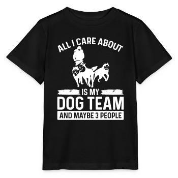 Alaska Sled Dog Owner Lover Alaska Mushing Husky - Stanley/Stella MINI CREATOR Kids’ T-Shirt - black - Front - Mikhail (115cm)