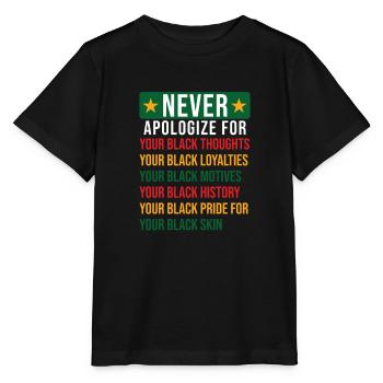 Histoire des Noirs - T-shirt bio MINI CREATOR Stanley/Stella Enfant - noir - Devant - Mikhail (115cm)
