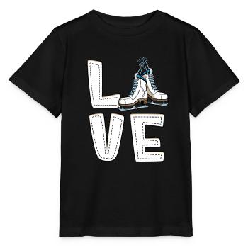 Eislaufen - Stanley/Stella Kinder T-Shirt MINI CREATOR  - Schwarz - Vorne - Mikhail (115cm)