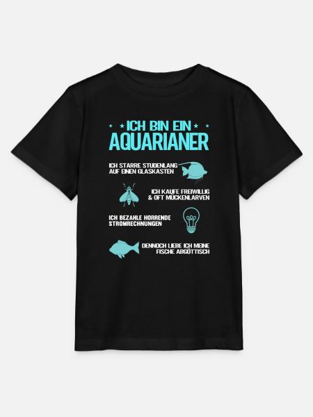 Ich bin ein Aquarianer - Stanley/Stella Kinder T-Shirt MINI CREATOR - Schwarz