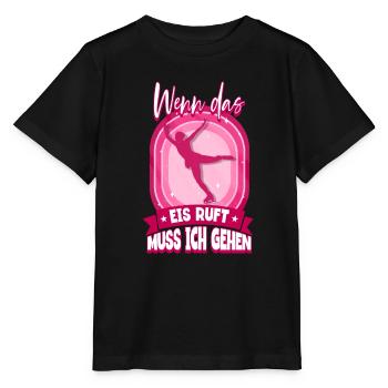 Eislaufen - Stanley/Stella Kinder T-Shirt MINI CREATOR  - Schwarz - Vorne - Mikhail (115cm)