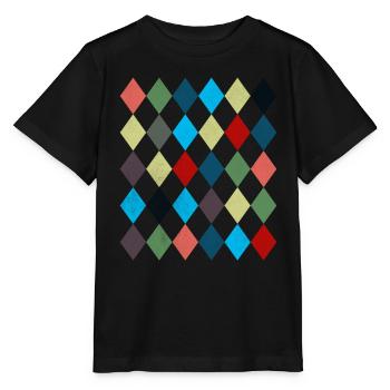 Rhombus White Red Costume Halloween Suit - Stanley/Stella MINI CREATOR Kids’ T-Shirt - black - Front - Mikhail (115cm)