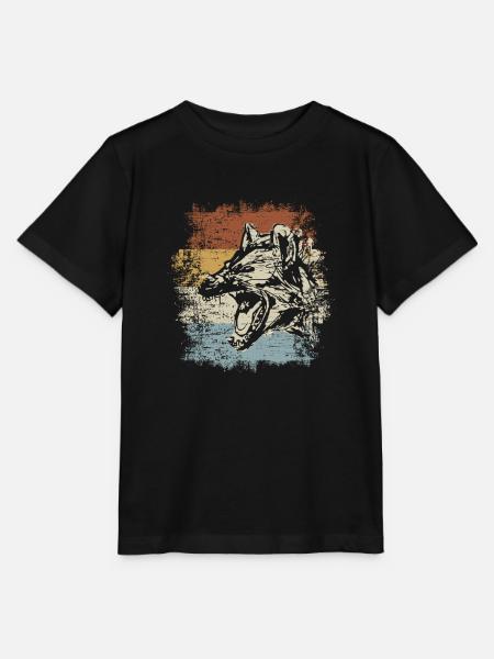 Vintage Hyäne - Stanley/Stella Kinder T-Shirt MINI CREATOR  - Schwarz